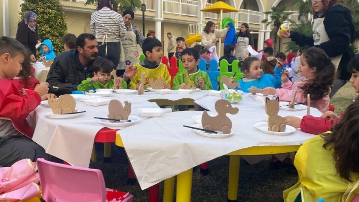 Kepez'den depremzede çocuklara atölye çalışması