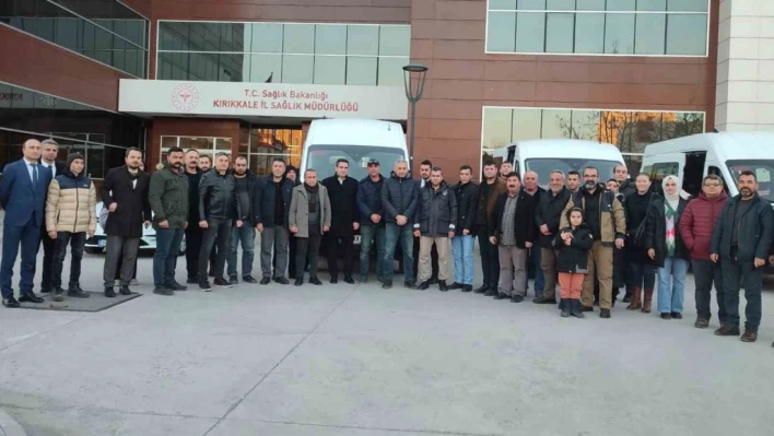 Kırıkkale'den deprem bölgesine takviye sağlık personeli gönderildi