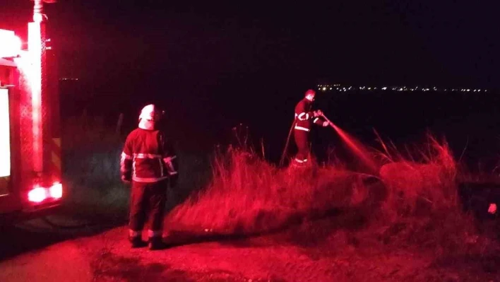 Kırklareli'de otluk alanda çıkan yangın söndürüldü