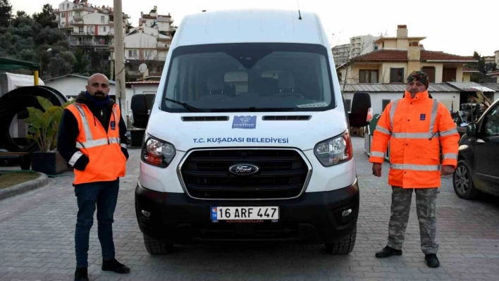 Kuşadası Belediyesi'nden Malatyalı depremzede aileye yardım eli