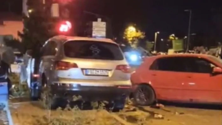 Malatya'da 7 kişinin yaralandığı kaza kamerada