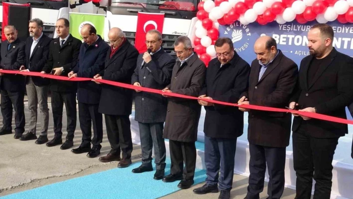 Malatya'da 70 milyon TL'lik beton santrali hizmete açıldı