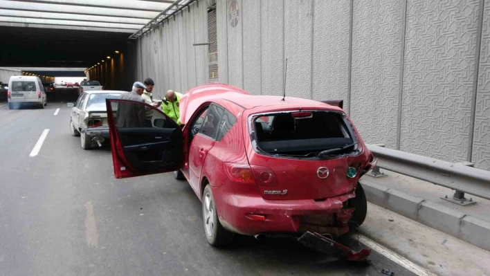 Malatya'da altgeçitte zincirleme kaza: 2 yaralı