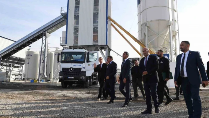 Malatya'da beton üretim santrali faaliyete başladı