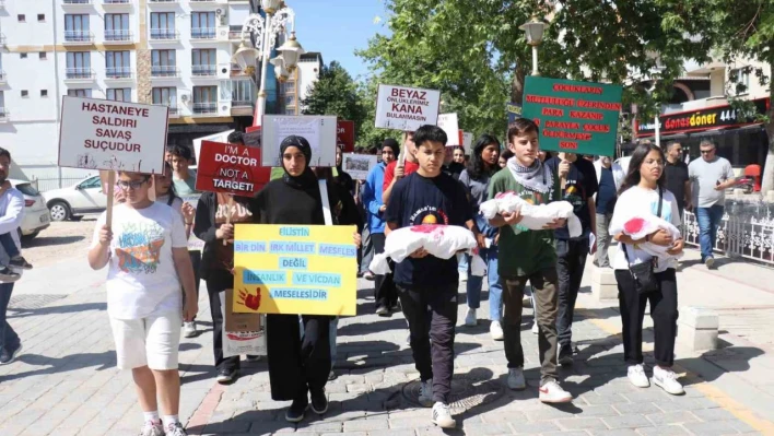 Malatya'da Filistin'e destek yürüyüşü