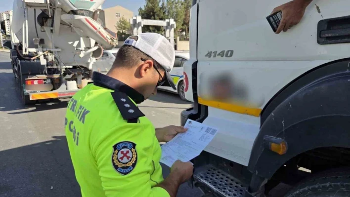 Malatya'da hafriyat kamyonlarına sıkı denetim