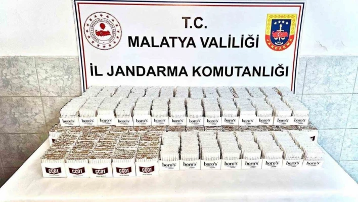 Malatya'da kaçak makaron operasyonu