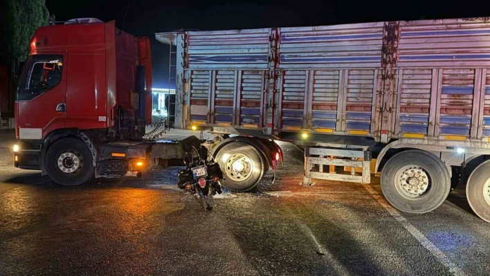 Malatya'da kamyon ile motosiklet çarpıştı: 1 yaralı