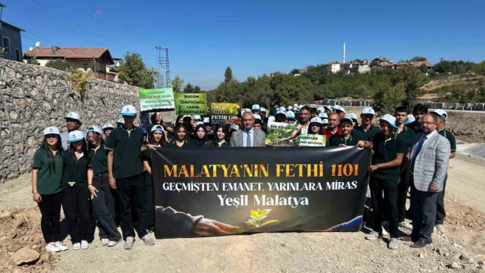 Malatya'nın Fethi'nin 924. yılında bin 101 fidan toprakla buluştu
