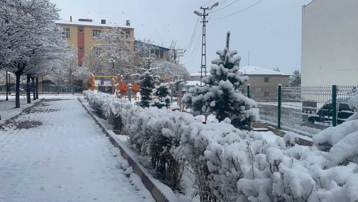 Muradiye'de sabah güneş, öğlenden sonra kar