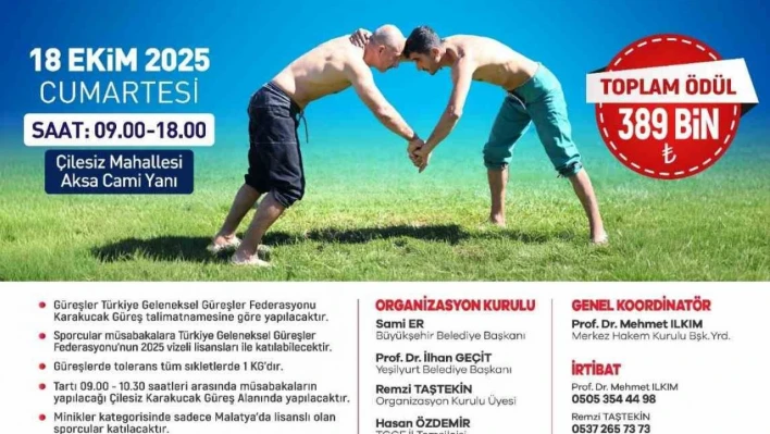 Pehlivanlar Malatya'da buluşacak
