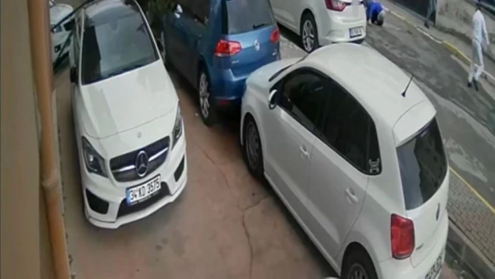 Pendik'te yardım tırının görevlisine silahlı saldırı anı kamerada