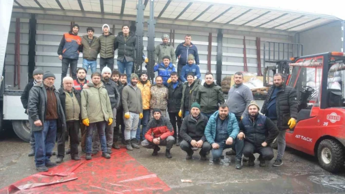 Sanayi esnafından depremzedelere destek