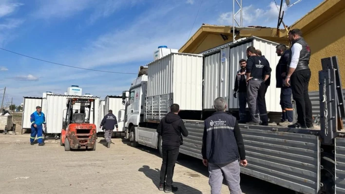 Seyyar tuvaletler deprem bölgesi için Tekirdağ'dan yola çıktı