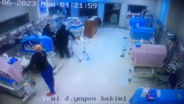 Şiddetli sarsıntıya rağmen kuvözleri bırakmadılar