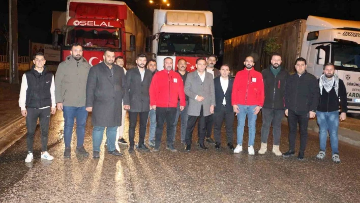 Silopi'de gönüllü öğretmenlerin desteği ile 3 tır dolusu yardım toplandı