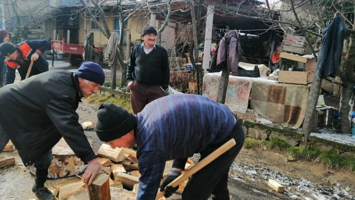 Sındırgı'dan deprem bölgesine odun desteği