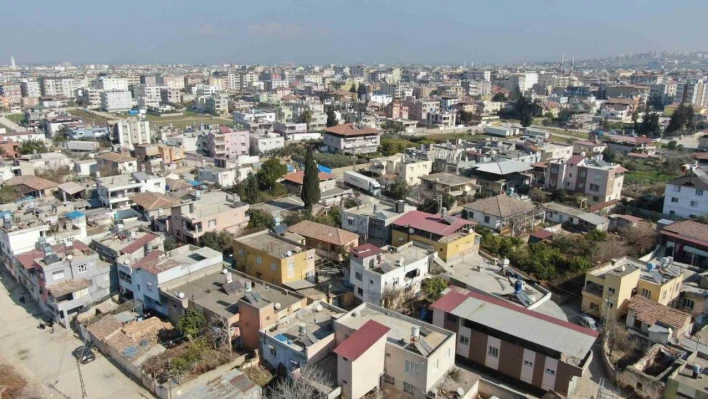 Suriye sınırındaki Reyhanlı, depremler sonrası havadan görüntülendi