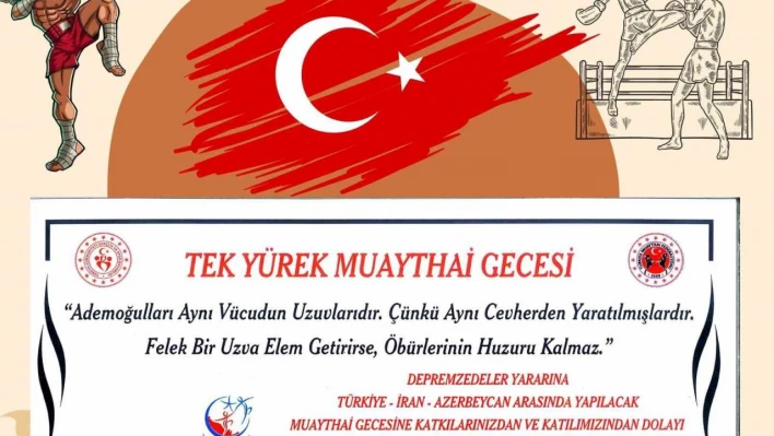 Tatvan'da depremzedeler yararına 'Muaythai Gecesi' düzenlenecek