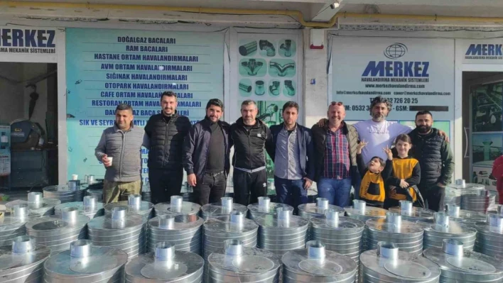 Tekirdağ'da depremzedeler için 3 günde 660 adet soba üretildi