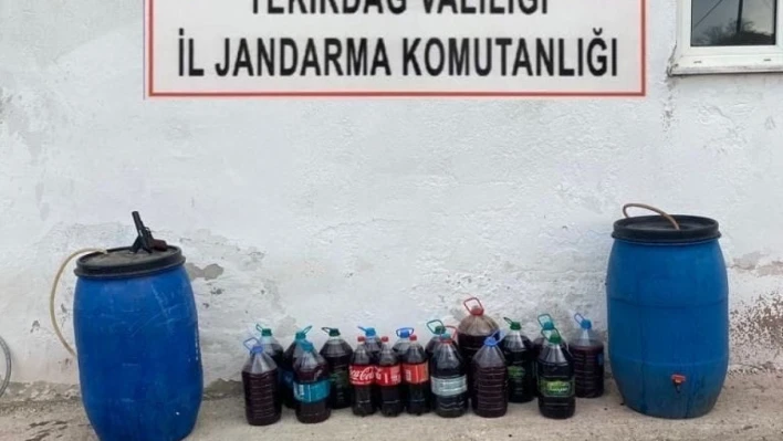 Tekirdağ'da sahte içkiye geçit yok: Yüzlerce litre ele geçirildi