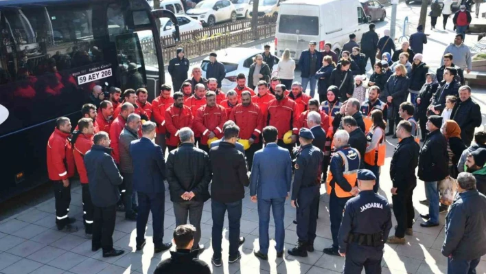 Tekirdağlı madenciler görevlerini tamamlayıp şehre döndü