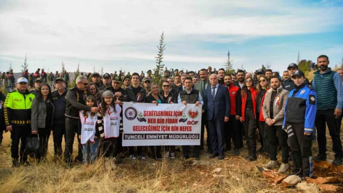 Tunceli'de 3 bin fidan toprakla buluştu