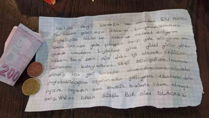 Türkiye'yi tek yürek yapan duygu dolu mektup