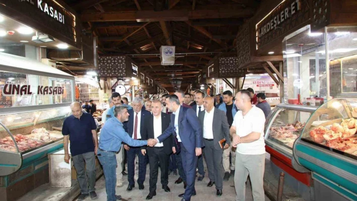 Vali Hatipoğlu ve Başkan Şerifoğulları, esnaflarla bir araya geldi