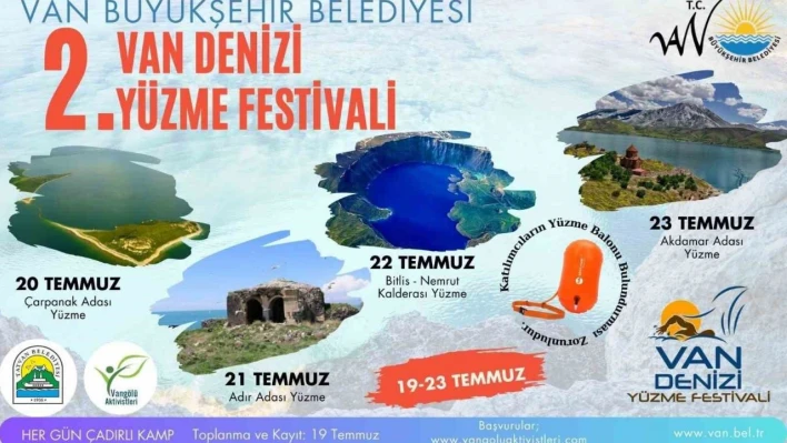 Van Büyükşehir Belediyesi 2. Van Denizi Yüzme Festivali düzenleyecek