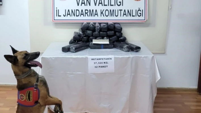 Van'da 37 kilo metamfetamin ele geçirildi