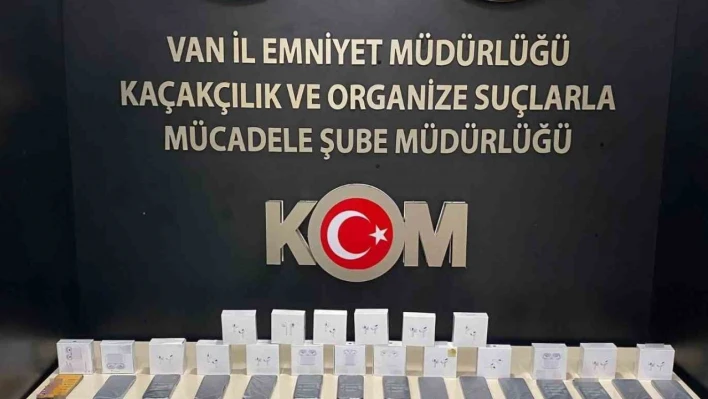 Van'da 56 adet kaçak cep telefonu ele geçirildi