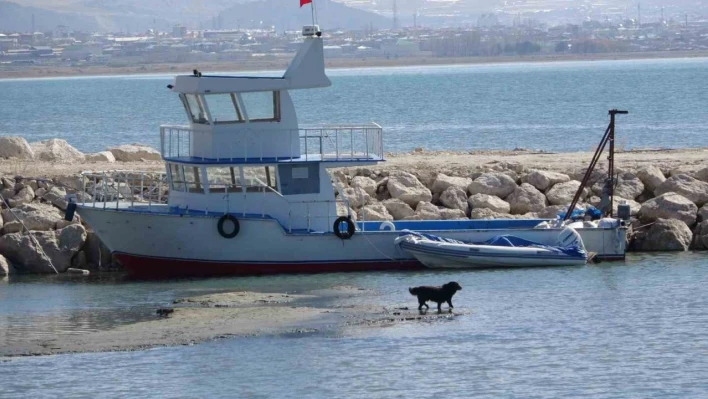 Van Gölü seviye kaybediyor: Sahildeki kum adalarının sayısı arttı