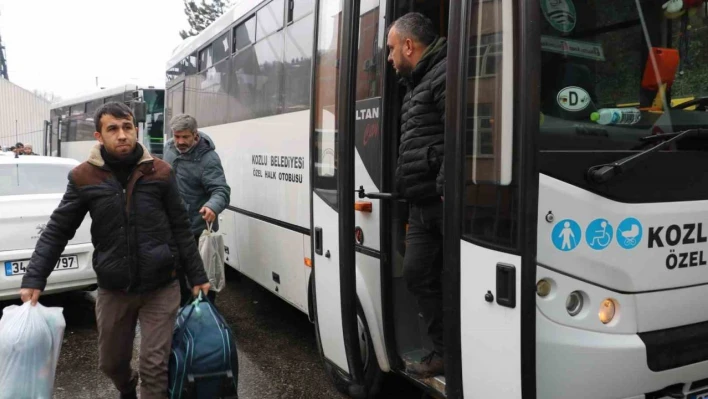 Zonguldak'tan maden işçileri deprem bölgesine hareket etti