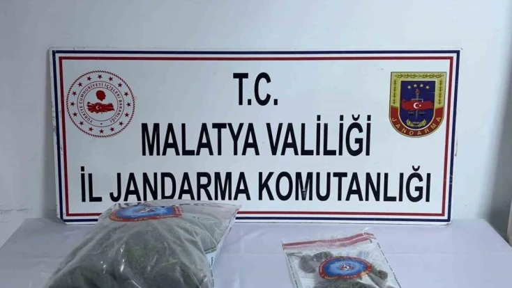 Malatya'da 3 kilo 348 gram kubar esrar ele geçirildi