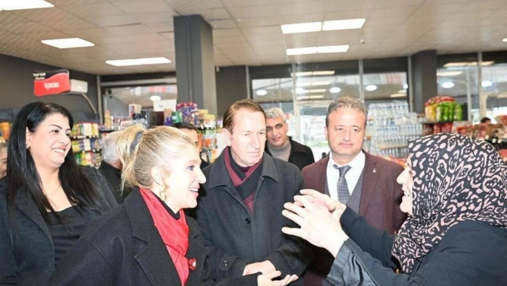 Milletvekili Ölmeztoprak'tan 'KOP Boykot Market'e ziyaret