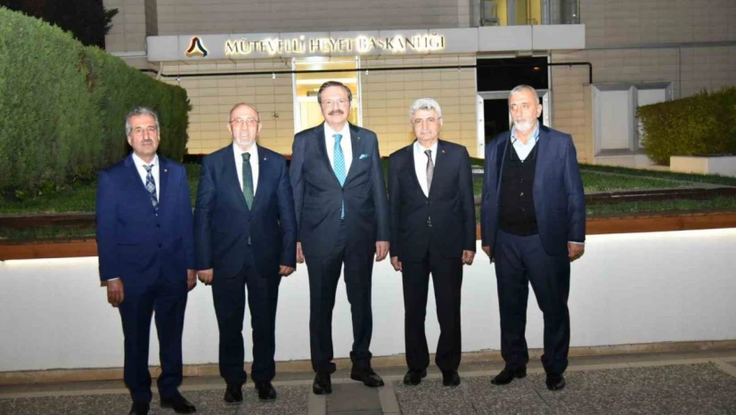 Başkan Dumandağ, TOBB Başkanı Hisarcıklıoğlu ile bir araya geldi