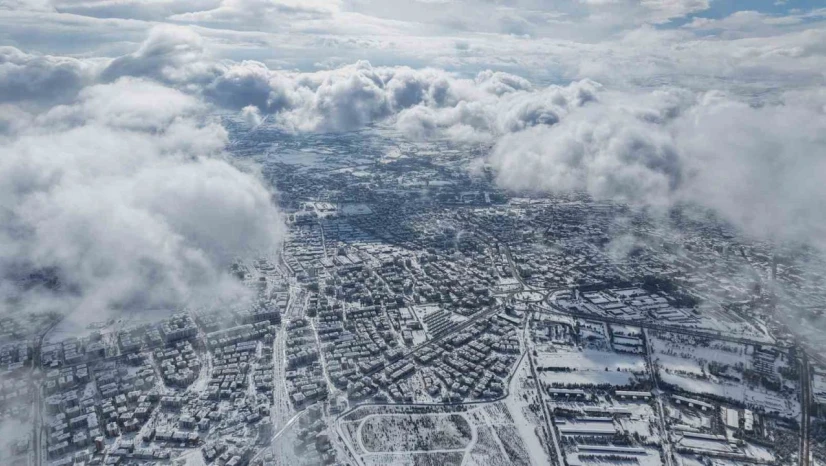 Elazığ'dan İzlanda ve Norveç'i hatırlatan kış manzaraları