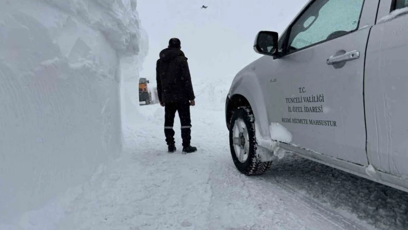 Tunceli'de 83 köy yolu ulaşıma kapalı