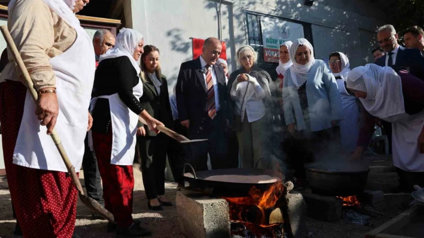 Ağın'da yöresel leblebi yapımı etkinliği