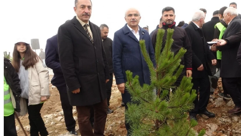 Beydağı'nın etekleri 10 bin 444 ağaçla geleceğe nefes oldu