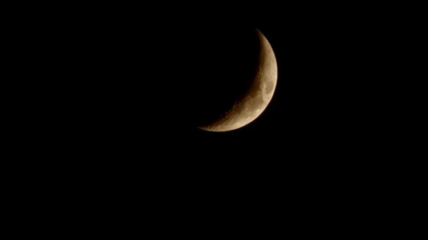 Elazığ'da hilal ay görsel şölen sundu