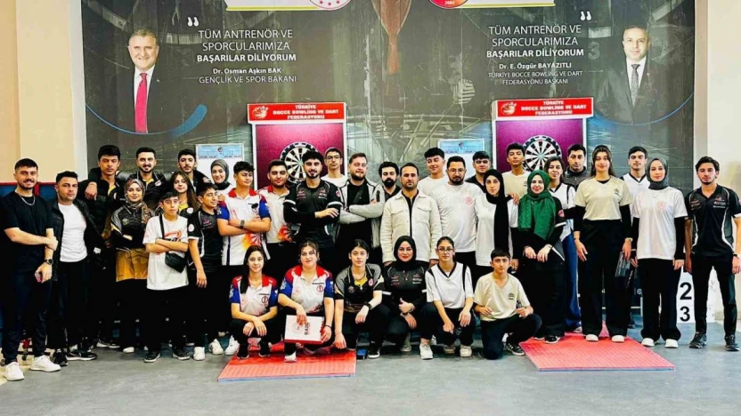 Elazığ dartta Türkiye 3'üncüsü oldu