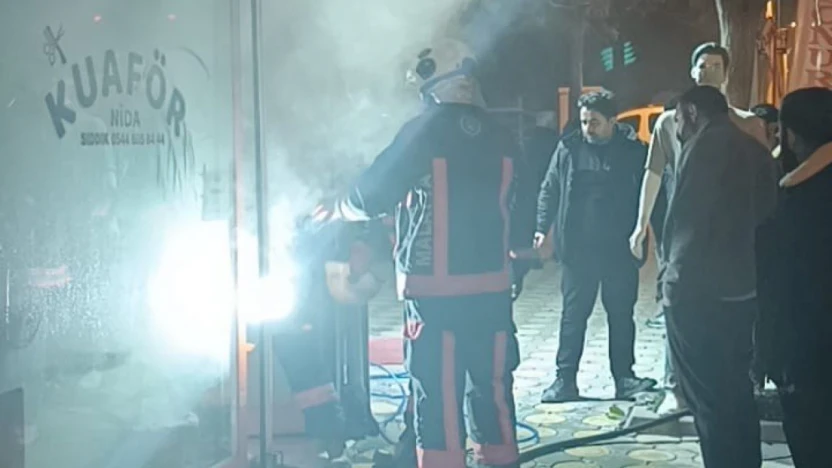 Malatya'da iş yerinde korkutan yangın