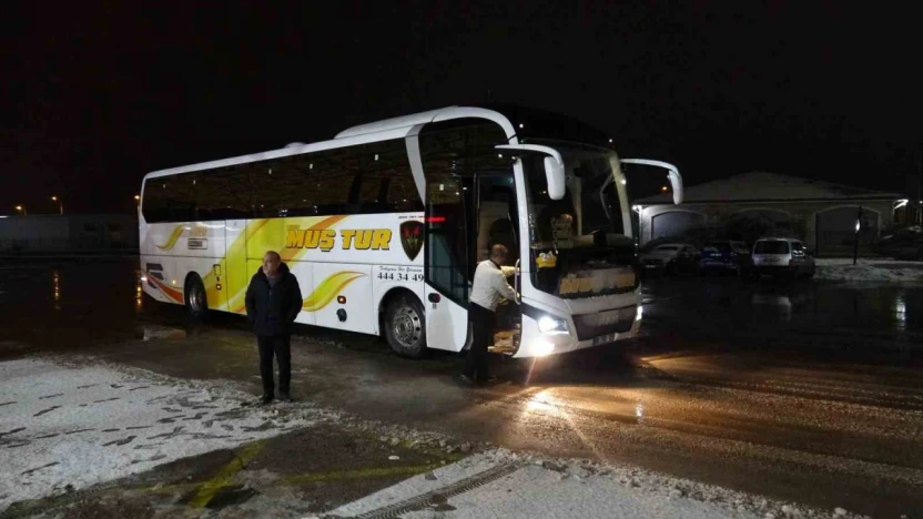 Malatya'da kar yağış nedeniyle otobüs seferleri durduruldu