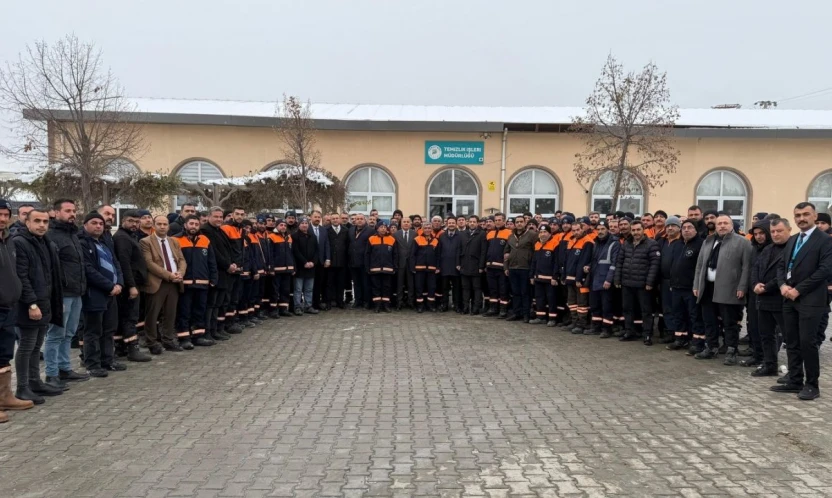 Başkan Geçit'ten sahada görev yapan personellere moral ziyareti