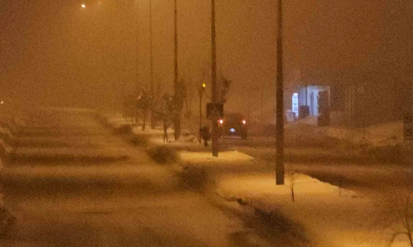 Elazığ'da gece saatlerinde sis etkili oldu