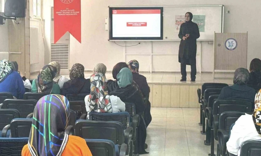 Elazığ'da kadına yönelik şiddetle mücadele eğitimi verildi