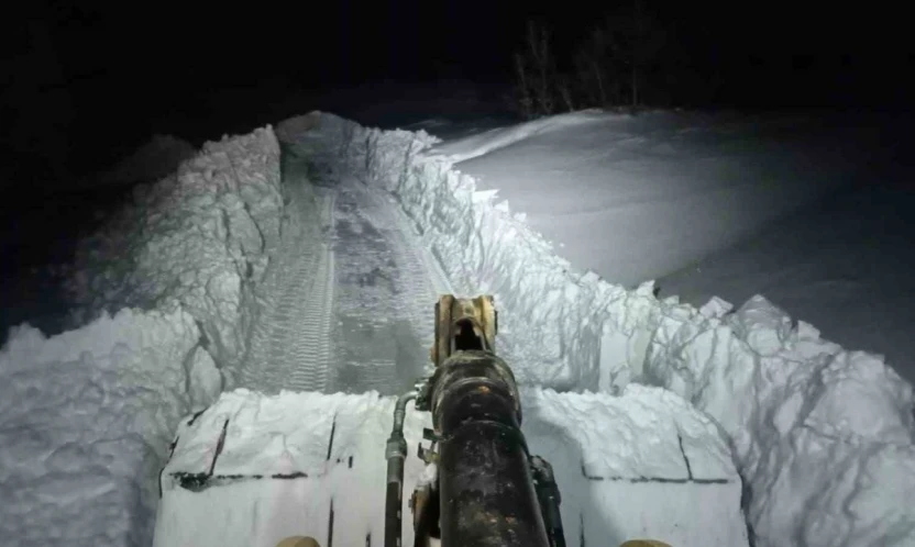 Elazığ'da kapalı köy yolları açıldı