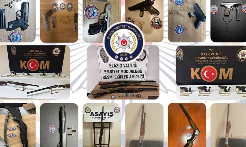 Elazığ'da kesinleşmiş hapis cezası bulunan 115 zanlı tutuklandı